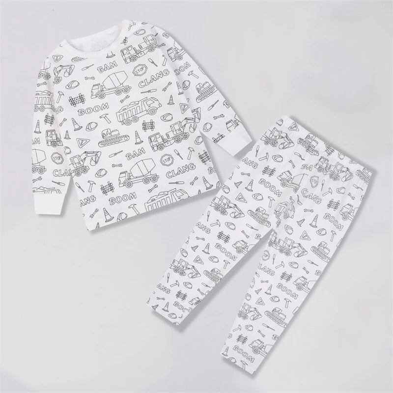 DIY Colorable Pajama Set for Kids - Little West DigiPrints