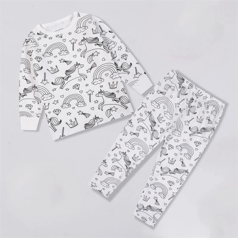 DIY Colorable Pajama Set for Kids - Little West DigiPrints