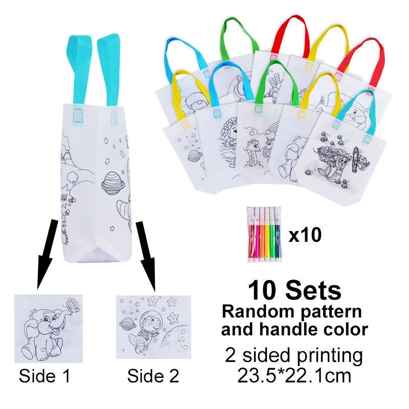 DIY Graffiti Bag Set for Kids' Parties - Little West DigiPrints