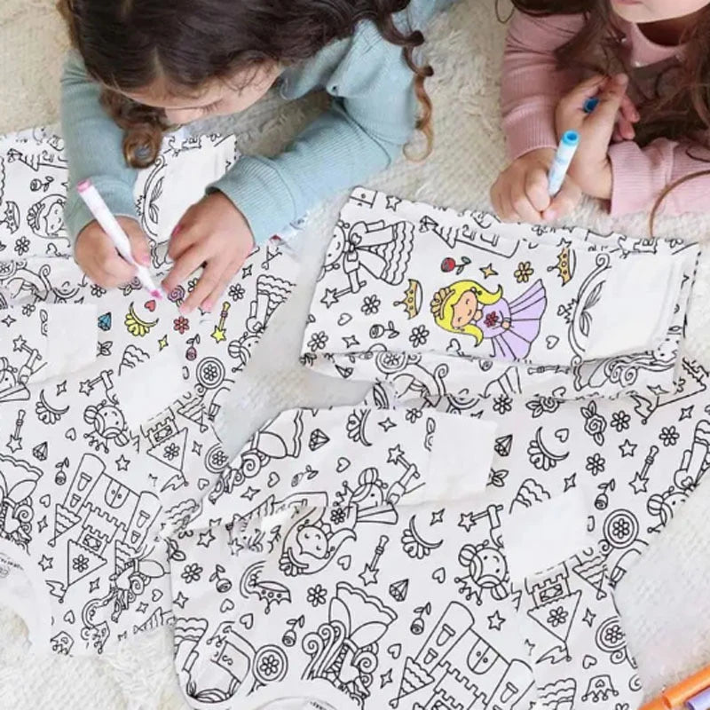 DIY Colorable Pajama Set for Kids - Little West DigiPrints
