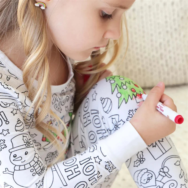 DIY Colorable Pajama Set for Kids - Little West DigiPrints