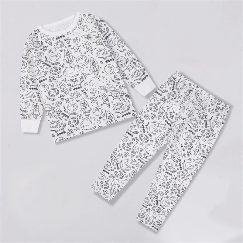 DIY Colorable Pajama Set for Kids - Little West DigiPrints