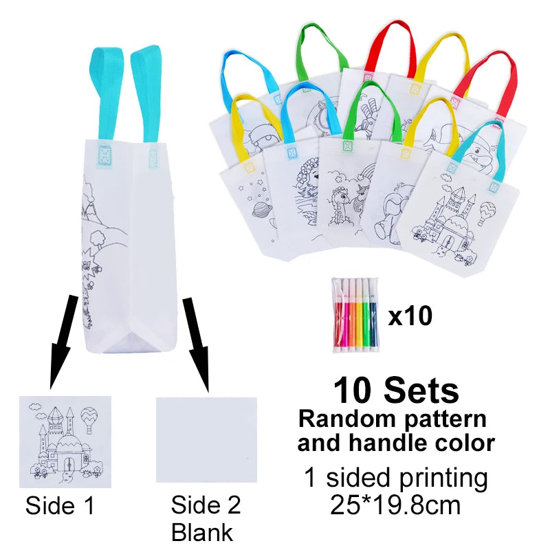 DIY Graffiti Bag Set for Kids' Parties - Little West DigiPrints