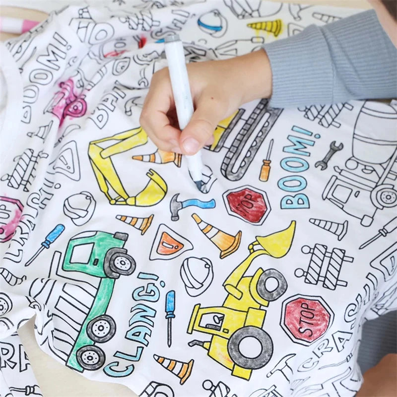 DIY Colorable Pajama Set for Kids - Little West DigiPrints