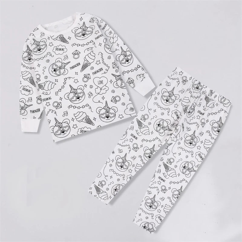 DIY Colorable Pajama Set for Kids - Little West DigiPrints