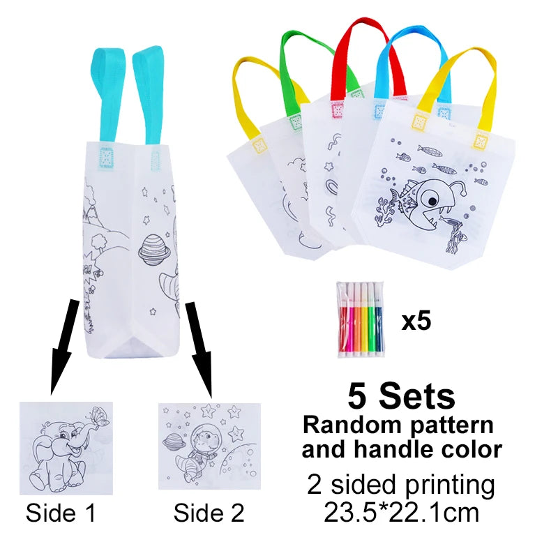 DIY Graffiti Bag Set for Kids' Parties - Little West DigiPrints