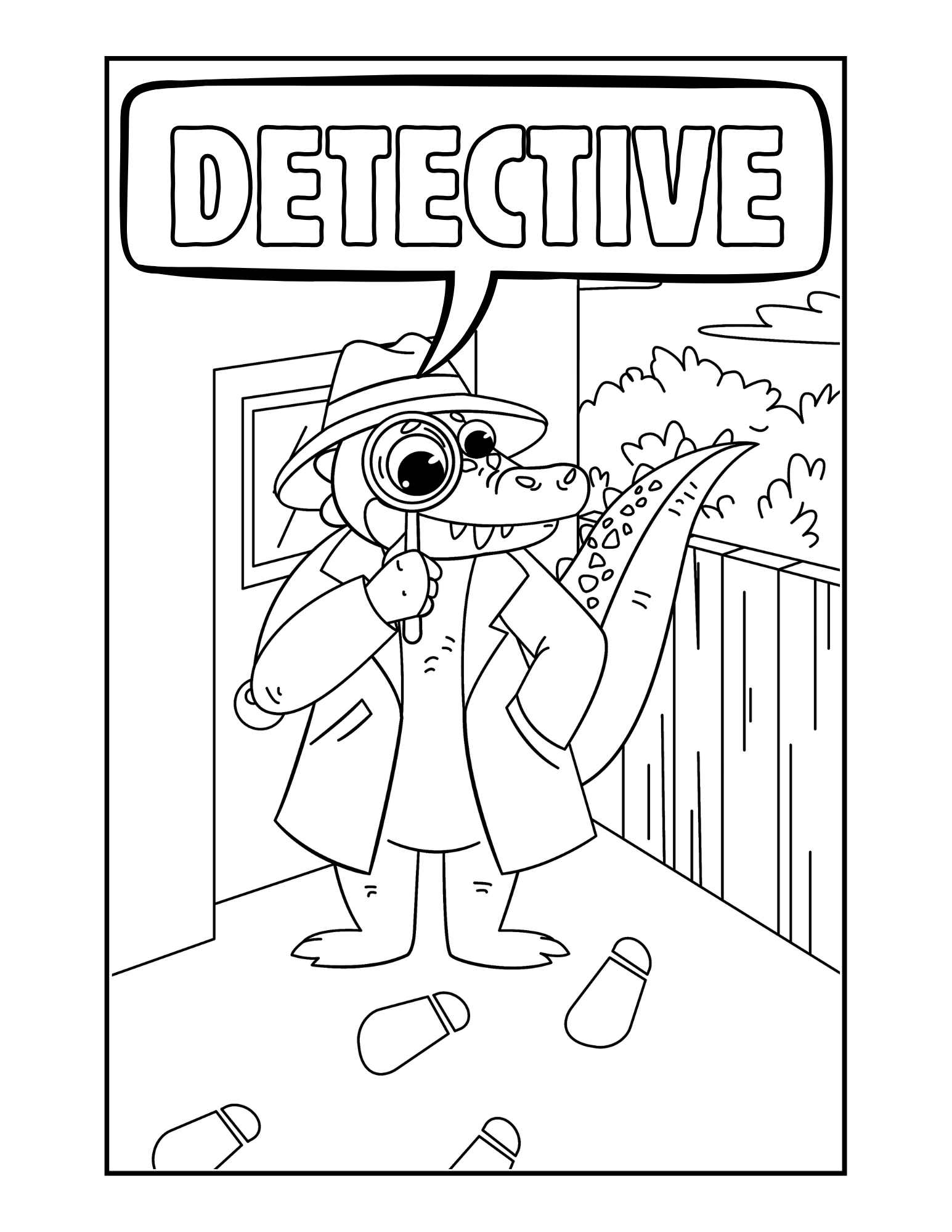 Gator's on the Job! JUMBO Coloring Book - Little West DigiPrints